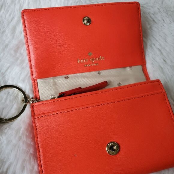 Kate Spade Bow Terrace Darla Orange Wallet - Picture 4 of 5